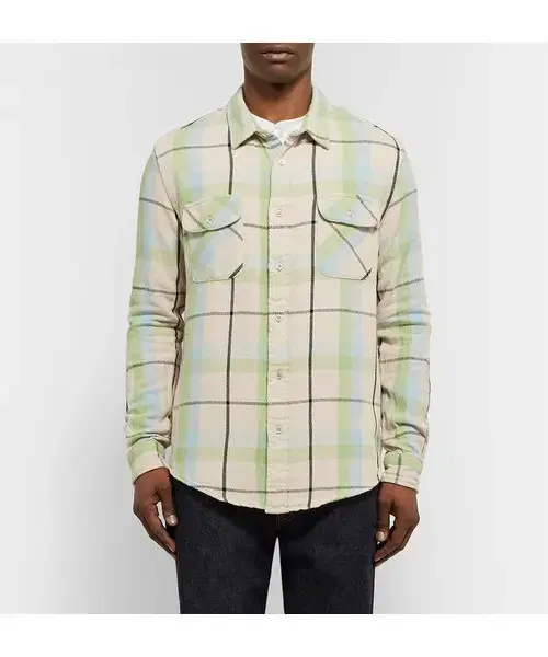 lvc shorthorn plaid shirt xs